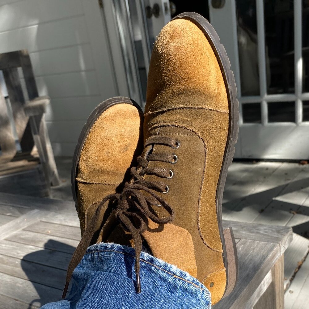 Sweet suede fold-down men's chukkas - 10.5